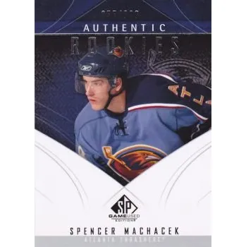 Karetní hra insert RC karta SPENCER MACHACEK 09-10 SPGU Authentic Rookies /699