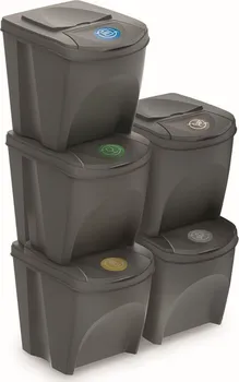 Odpadkový koš Prosperplast Sortibox 5x 25 l koš na tříděný odpad
