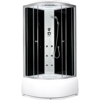 Sprchový box Kerra Presto 90 90 x 90 x 220 cm box černý/grafit