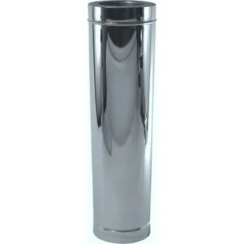 Komín DW komínový díl - trubka 0,5m - DN 160 mm (třísložkový komínový díl nerez - rovný 0,5 m)