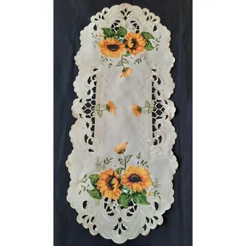 ubrus UBRUS vyšívaný 90 x 43 Slunečnice 02