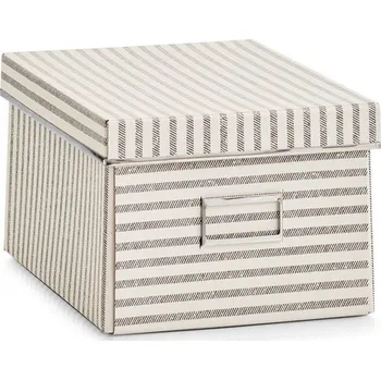 Úložný box Zeller Lepenková krabice s víkem 8,82 l béžová