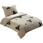 Mikroflanelové povlečení Ester zelená 140x200 a 70x90 cm