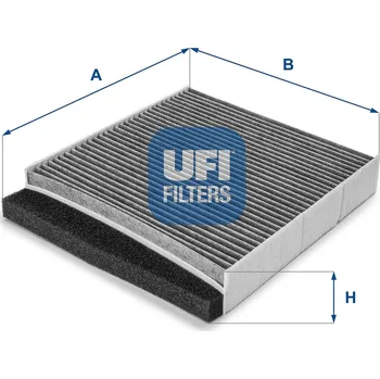 Ventilátor topení a klimatizace Filtr, vzduch v interiéru UFI 54.126.00