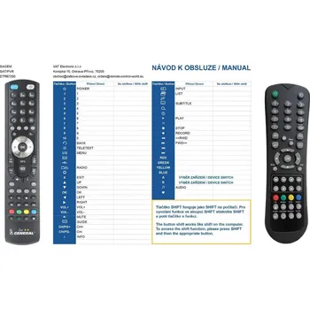 Dálkový ovladač General SAGEM DTR-67250 - náhradní dálkový ovladač