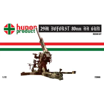 Plastikový model 1/72 29M Boforst 80mm AA Gun (resin kit)
