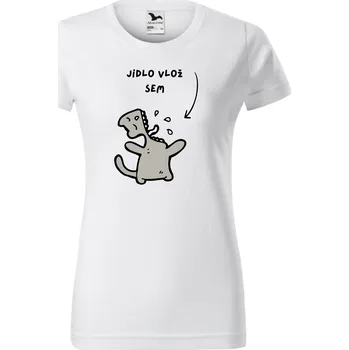 Dámské tričko Dámské tričko - Jídlo vlož sem Velikost: S