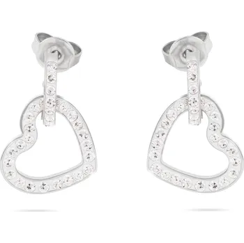 Náušnice Ellami VERONA 1592 Náušnice srdce se zirkony Ellami