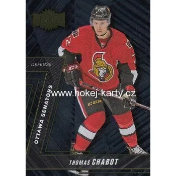Sběratelská karetní hra insert RC karta THOMAS CHABOT 16-17 Fleer Showcase Metal Universe číslo MU-49