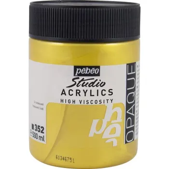 Výtvarná barva Akrylová barva Pébéo Studio Acrylics - 352 Gold Objem: 500 ml