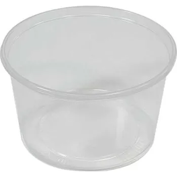 Jednorázové nádobí kelímek kulatý 300 g - transparentní (100 ks/balení)