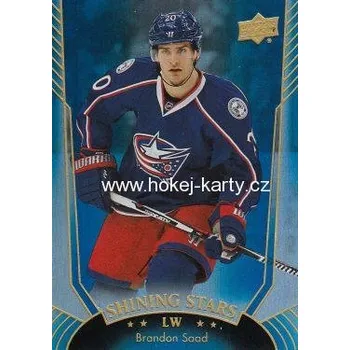 Karetní hra insert karta BRANDON SAAD 16-17 UD Ser. 1 Shining Stars Royal Blue číslo SS-34