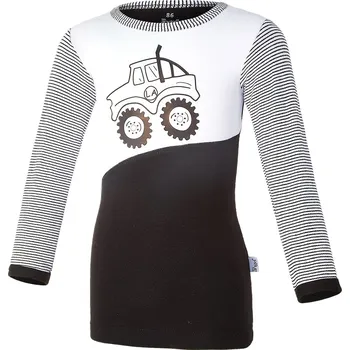 Little Angel Tričko smyk STAVITEL DR Outlast® - černá-auto Velikost: 92