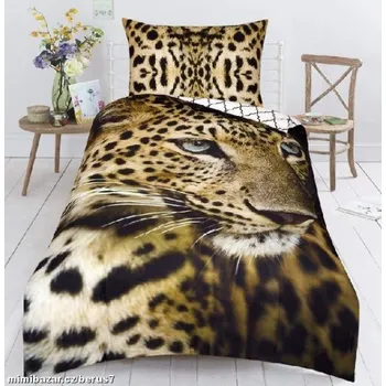 Povlečení POVLEČENÍ fototisk 3D efekt LEOPARD 05