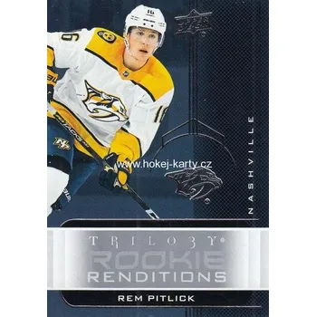 Karetní hra insert RC karta REM PITLICK 19-20 Trilogy Rookie Renditions číslo RR-14