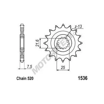 Řetězová sada pro motocykl Řetězové kolečko KAWASAKI ZX-6R Ninja (636) rok 19-25