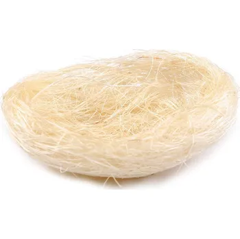 Sisalové hnízdo 8x12 cm, barva přírodní sv.