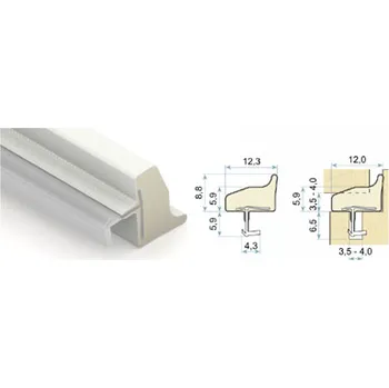 Interiérové dveře Těsnicí profil Q-LON 3110 - interiérové dveře / nábytek (hnědá / 25m)