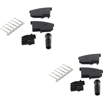 Elektrická zásuvka Shiverpeaks Basic-s, 2x telefonní zástrčka TAE F, nemontovaná, stavebnice zástrčka, zahnutá černá Shiverpeaks Množství: 2 ks