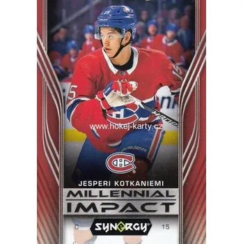 Sběratelská karetní hra insert karta JESPERI KOTKANIEMI 19-20 Synergy Millennial Impact číslo MI-8