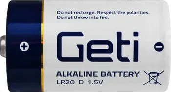 Článková baterie Geti Alkalická baterie LR20 2 ks