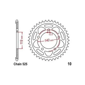 Řetězová sada pro motocykl Rozeta BMW F 900 R, XR rok 20-24