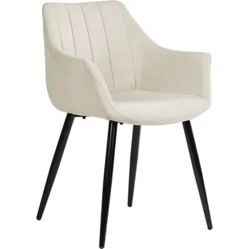 Jídelní židle Béžová látková jídelní židle Somcasa Fiona