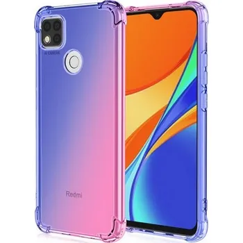 Pouzdro na mobilní telefon Kryt Xiaomi Redmi 10A Shock duhový modro-růžový (obal neboli pouzdro na Xiaomi Redmi 10A)
