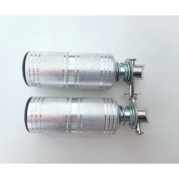 Stupačky na motocykl, stříbrné