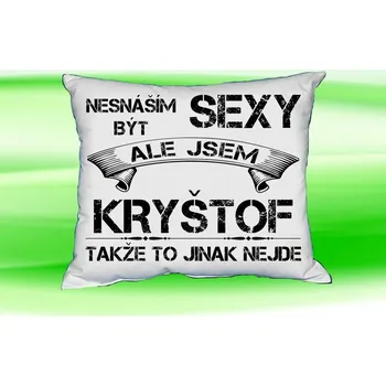 Dekorativní polštářek Moon River Polštářek se jménem bílý