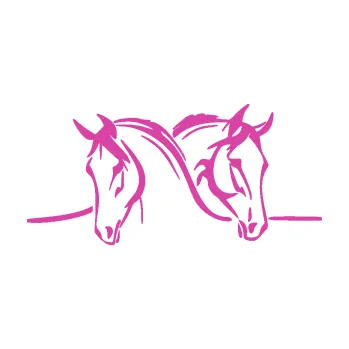 Samolepící dekorace Koníci 006 levá (16 - růžová) SAMOLEPKA NA AUTO, NÁLEPKA, FÓLIE, POLEP, TUNING, VLASTNÍ TEXT, TISK, AUTOSAMOLEPKY.cz, POLEPY, OBRÁZEK, LOGO, 3D STICKERS