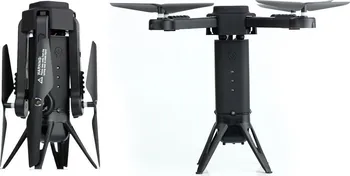 Dron Skládací dron Tower s HD FPV kamerou a senzory proti nárazu černý