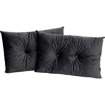 Dekorativní polštářek Polštářek Serenity 40 x 60 cm sametový grafitový