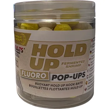 Boilies Starbaits Plovoucí Boilie Hold Up Fermented Shrimp Fluo 80g Hmotnost: 80g, Průměr: 14mm