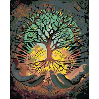 Malování podle čísel - Darovaný strom, 40x50 cm, bez rámu a bez vypnutí plátna