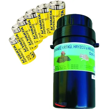 Odpuzovač zvířat Format 1 OdK-H2 plašič krtků a hrabošů + sada baterií