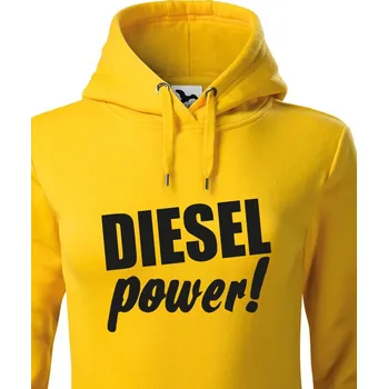 Dámská mikina Dámská mikina - Diesel power!, Barva Žlutá, Velikost XL, Canvas Dámská mikina Bezvatriko.cz 503182