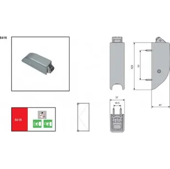 Příslušenství k oknu Zástrč horní/dolní, protipožární