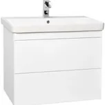 Krajcar PLX Push koupelnová skříňka s umyvadlem 80 x 65 x 46 cm bílá PLX80