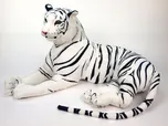 Plyšový ležící tygr 200 cm bílý