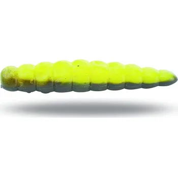 Gumová nástraha Magic Trout B-Maggot Česnek 2,5cm 10ks žlutá/černá