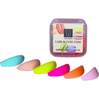 Péče o řasy a obočí Lami Lashes M Curl makronky – sada natáček na lash lifting (6 párů) Barva: Různobarevná sada