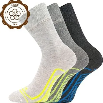 LINEMULIK dětské slabé lněné ponožky VoXX