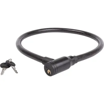 Zámek na kolo zámek 15x800mm pletený černý