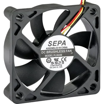 Průmyslový ventilátor SEPA PLB60B12FSE33A axiální ventilátor, 12 V/DC, 27.6 m³/h, (d x š x v) 60 x 60 x 15 mm, 111111745