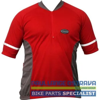 cyklistický dres LONGUS dres Basic červený (LONGUS dres Basic červený)