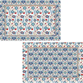 prostírání Easy Life, Itálie Easy Life - Plastové prostírání Iznik, oboustranné 4 ks - 45×30 cm Barva: jako na obrázku, Velikost: 45x30