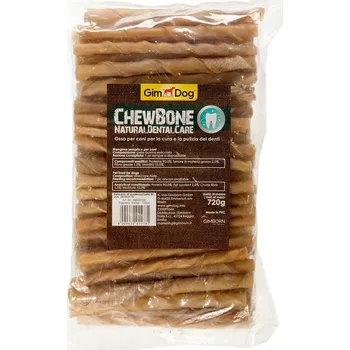 Pamlsek pro psa GIMDOG CHEWBONE STICK buvolí 12,5 cm/10 mm/100 ks