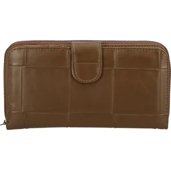 Peněženka Dámská pouzdrová koženková peněženka Cabrini, hnědá
