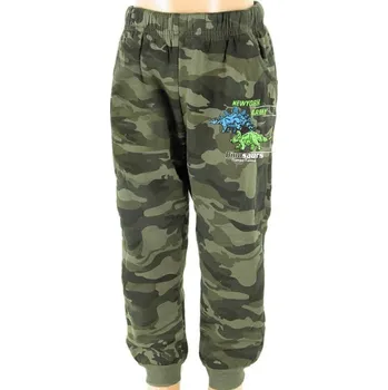 Dětské tepláky Dinosaurus maskáčové (Maskáčové tepláky pro menší děti)